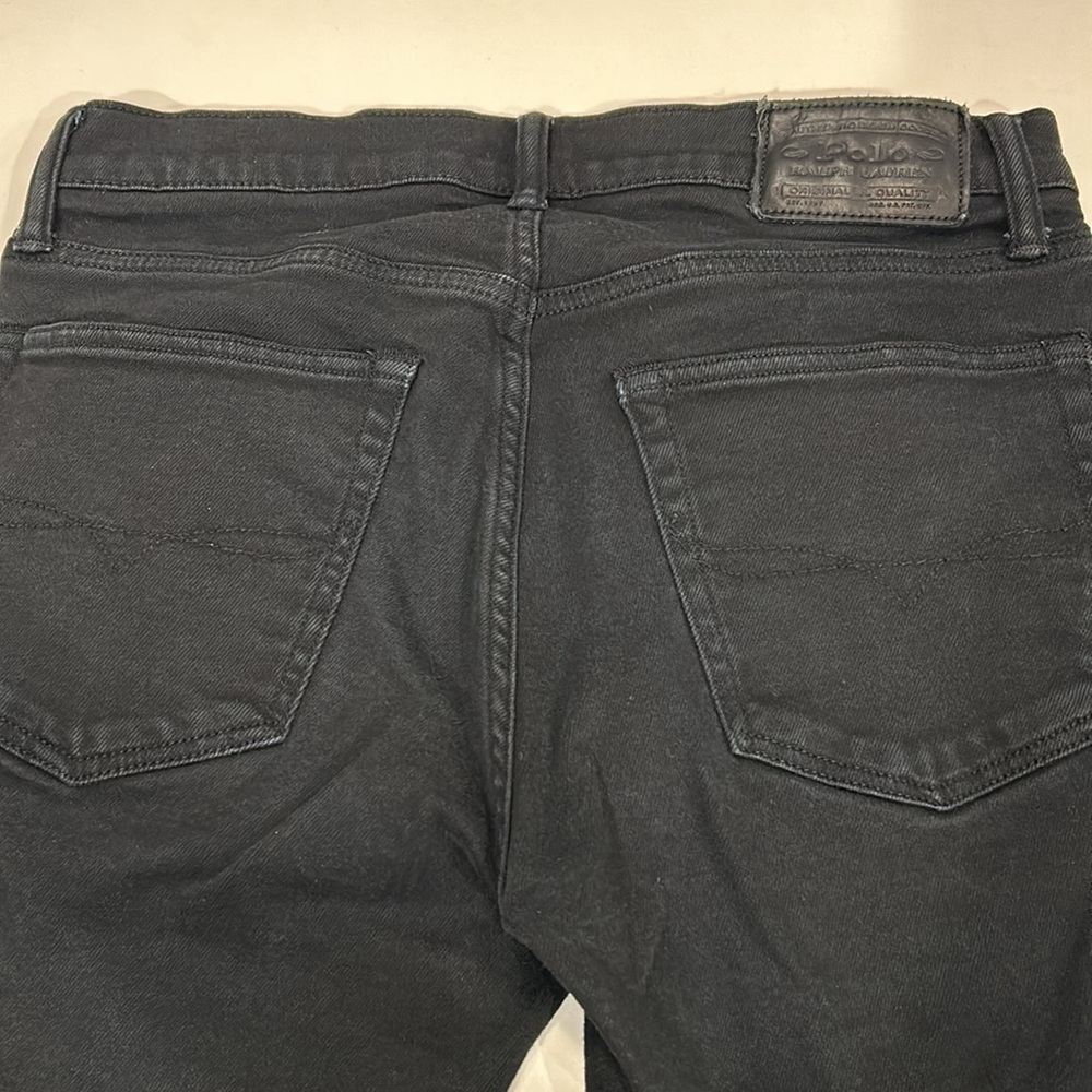 Polo Ralph Lauren black straight slim leg Jean 6‎ - Picture 5 of 12